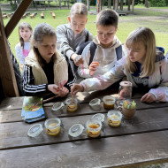 Realizacja zajęć w ramach projektu Uczymy-Wspieramy-Pomagamy w Tokarni i na zamku w Chęcinach
