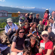 Zdobycie szczytu Wysoka 1050 m.n.p.m-widok na Tatry