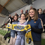 Kibice z naszej szkoły na meczu Industrii Kielce z Gwardią Opole w Hali Legionów