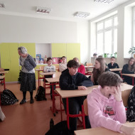 Uczniowie w czasie warsztatów.