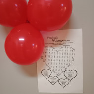 Wykreślanki walentynkowe