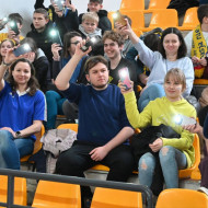 Kibice naszej szkoły na meczu Industria Kielce - Ostrovia Ostrów Wielkopolski