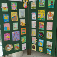 wystawa kart świątecznych uczniów kl.4-7