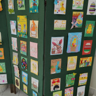 wystawa kart świątecznych uczniów kl.4-7