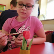 Tulipany z łyżeczek