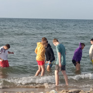 Klasa VIII b w czasie wycieczki do Władysławowa