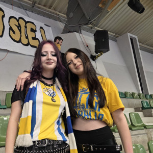 Kibice z naszej szkoły na meczu Industrii Kielce z Gwardią Opole w Hali Legionów