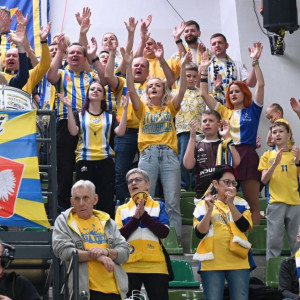 Kibice na meczu Industria Kielce - Ostrovia Ostrów Wielkopolski