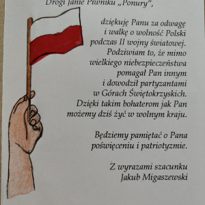 Praca konkursowa ucznia naszej szkoły.
