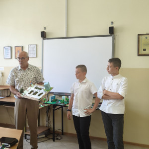 wNasi uczniowie w  I Konkursie technicznym pt.: Makieta Miasteczka Ruchu Drogowego