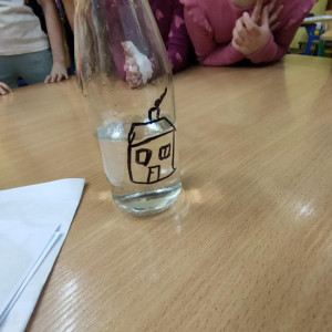 Eksperyment-smog w butelce